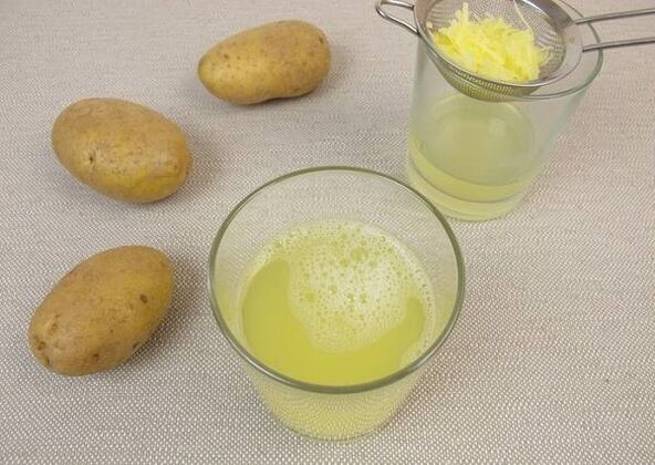 Succo di patate a stomaco vuoto per l'acidità di stomaco